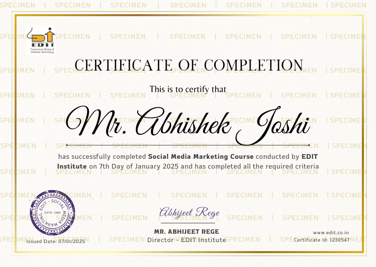 EDIT - UI UX Design Course Certificate
